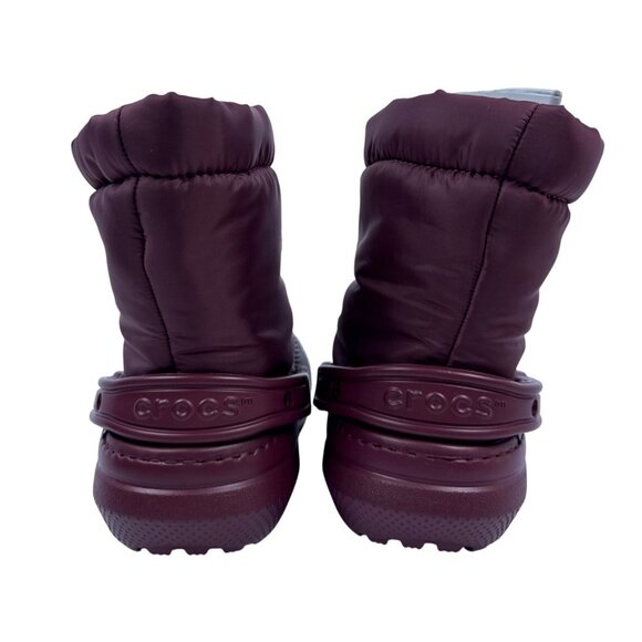 Crocs Unisex Classic Lined Neo Puff Boot (Garnet) US Size M 4 W 6 Perfect V-Day! - Picture 8 of 10